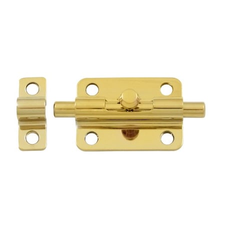 Deltana Barrel Door Bolt PVD, 10PK 3BBCR003-XCP10